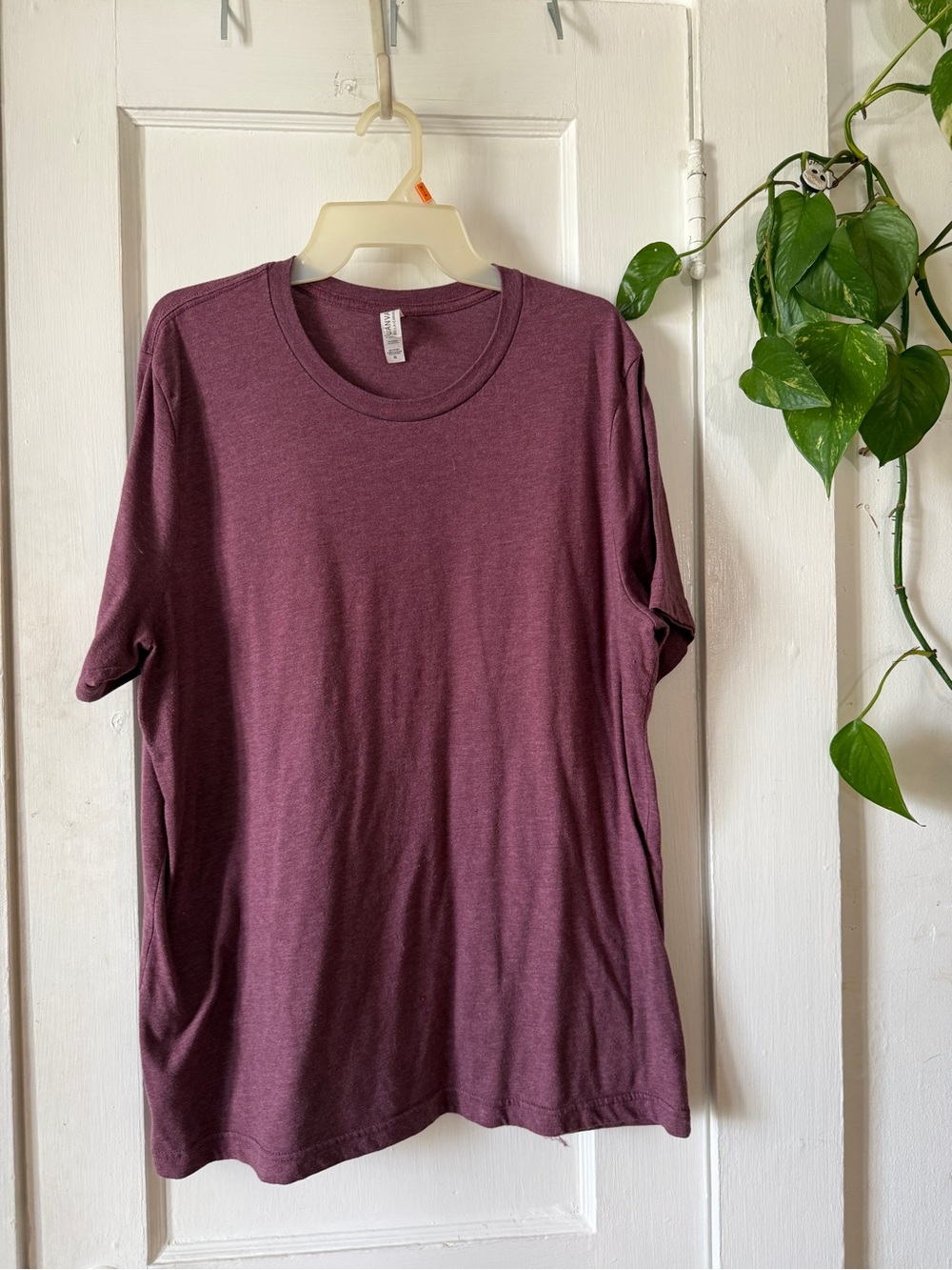 Bella+Canvas Crew Tee in Plum Heather XL